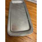 Vintage 1960s MCM Stainless Steel Serving Tray Bread Platter Gabis Sweden 19"