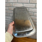 Vintage 1960s MCM Stainless Steel Serving Tray Bread Platter Gabis Sweden 19"
