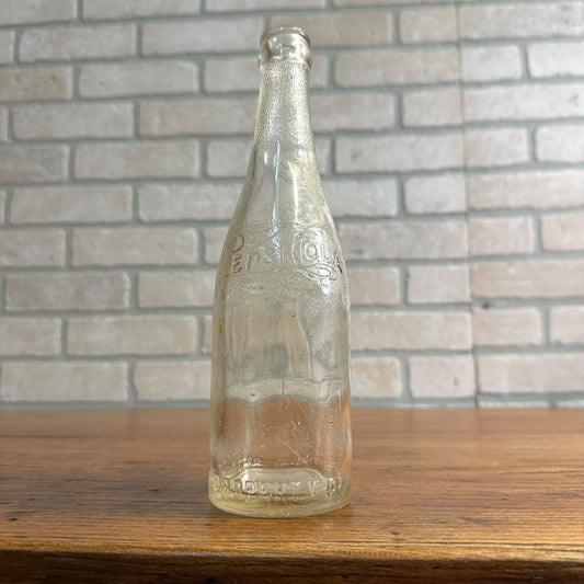 Vintage 12oz Pepsi-Cola Pepsi Double Dot Embossed Soda Bottle Property of