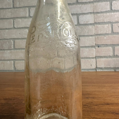 Vintage 12oz Pepsi-Cola Pepsi Double Dot Embossed Soda Bottle Property of