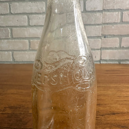 Vintage 12oz Pepsi-Cola Pepsi Double Dot Embossed Soda Bottle Property of