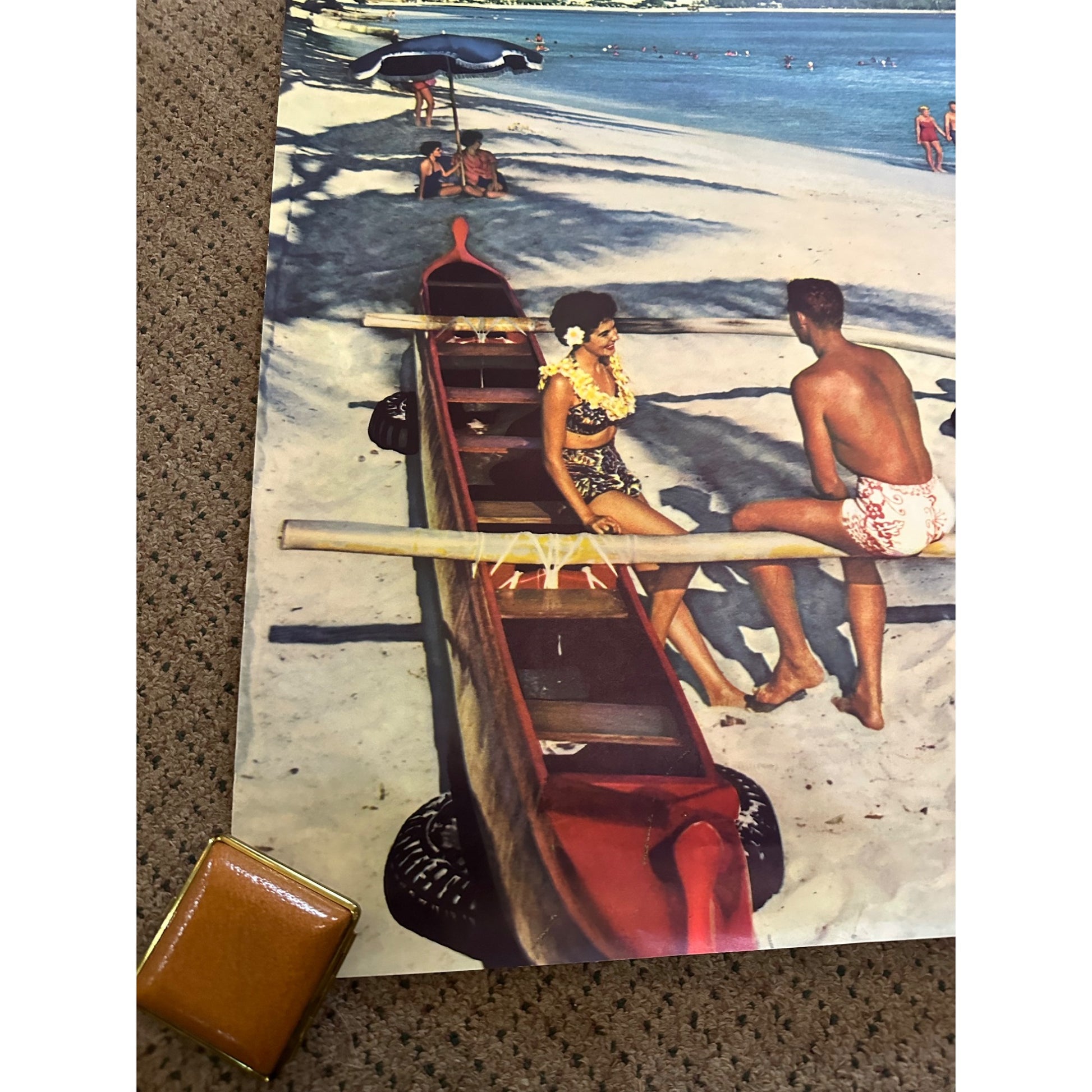 RARE Original 1960s Vintage Fly United Airlines Airlines Hawaii Travel Airport