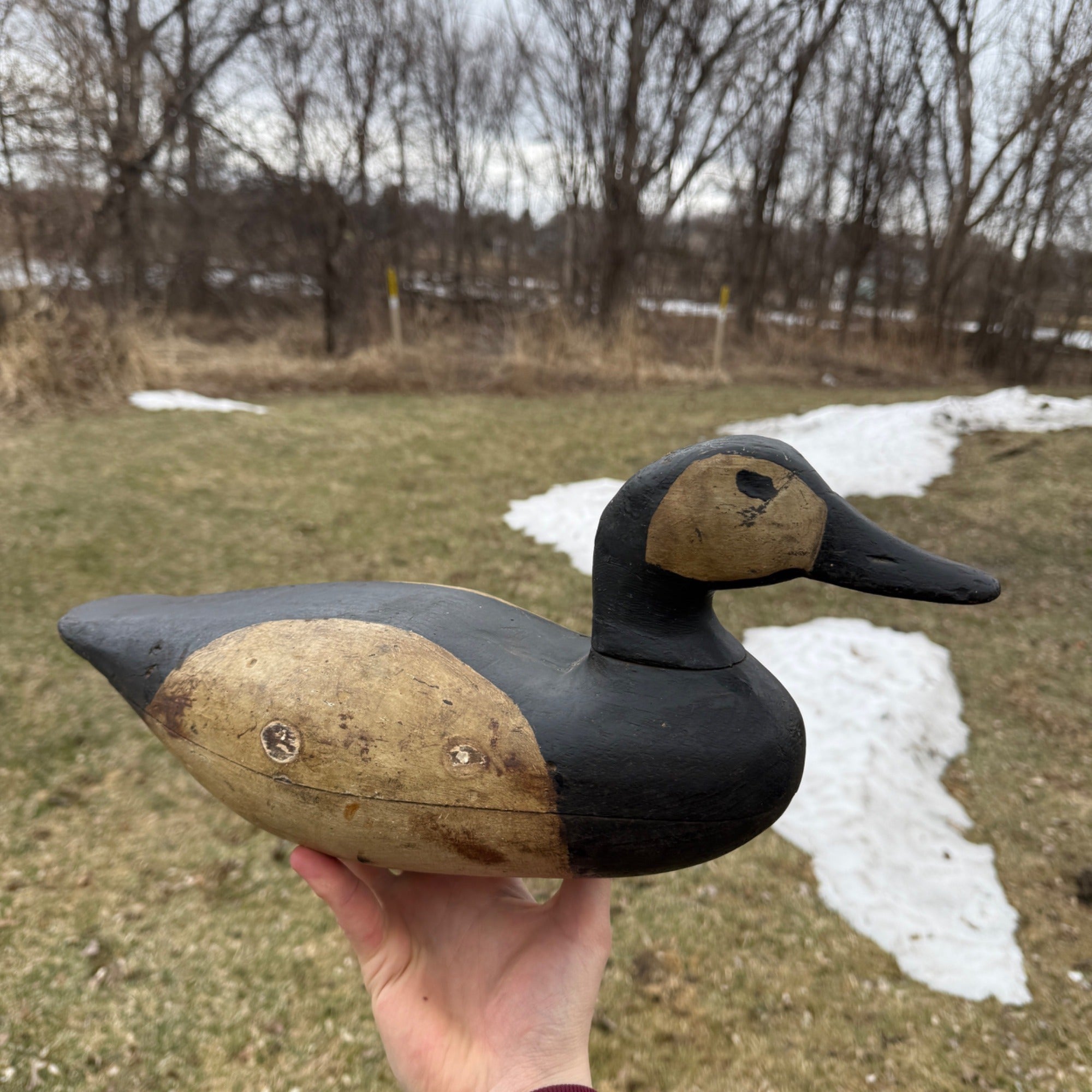 Antique Duck Decoy Old Squaw Wisconsin Find Near Folk Art Hunting Decor