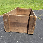 Vintage 1950s National Screw MFG Co Ohio Wooden Industrial Crate Box