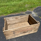 Vintage 1950s National Screw MFG Co Ohio Wooden Industrial Crate Box