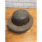 Vintage Peppas & Alex Co Wooden Hat Mold 2pc Millinery Antique Primitive