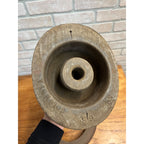 Vintage Peppas & Alex Co Wooden Hat Mold 2pc Millinery Antique Primitive