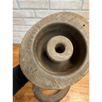 Vintage Peppas & Alex Co Wooden Hat Mold 2pc Millinery Antique Primitive