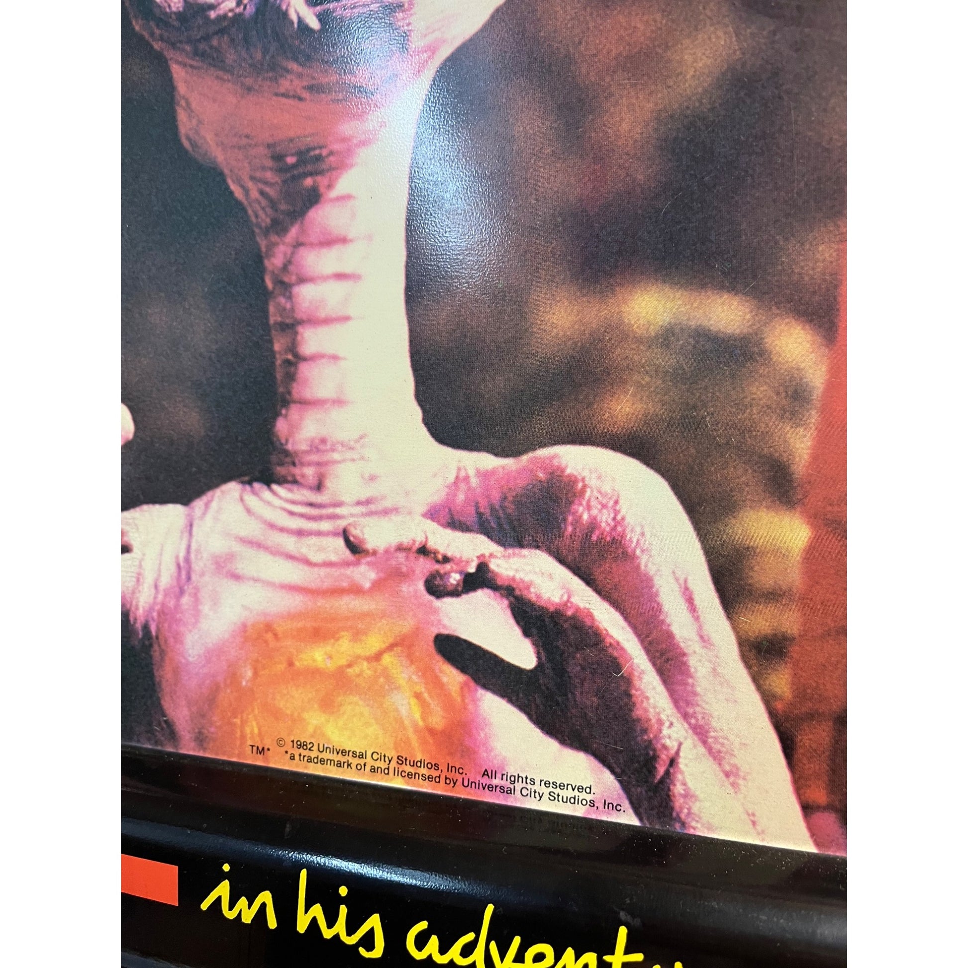 Vintage 1982 E.T. The Extra Terrestrial TV Dinner Metal Tray Movie Alien