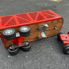 Vintage Tonka Farms Livestock Red Truck Hauler Pressed Steel Toy