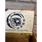 Vintage D.O.K.K. Tiger Moon Cigars Wooden Cigar Box Milwaukee Wisconsin Wis WI