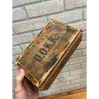 Vintage D.O.K.K. Tiger Moon Cigars Wooden Cigar Box Milwaukee Wisconsin Wis WI