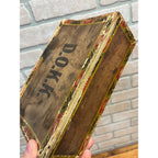 Vintage D.O.K.K. Tiger Moon Cigars Wooden Cigar Box Milwaukee Wisconsin Wis WI
