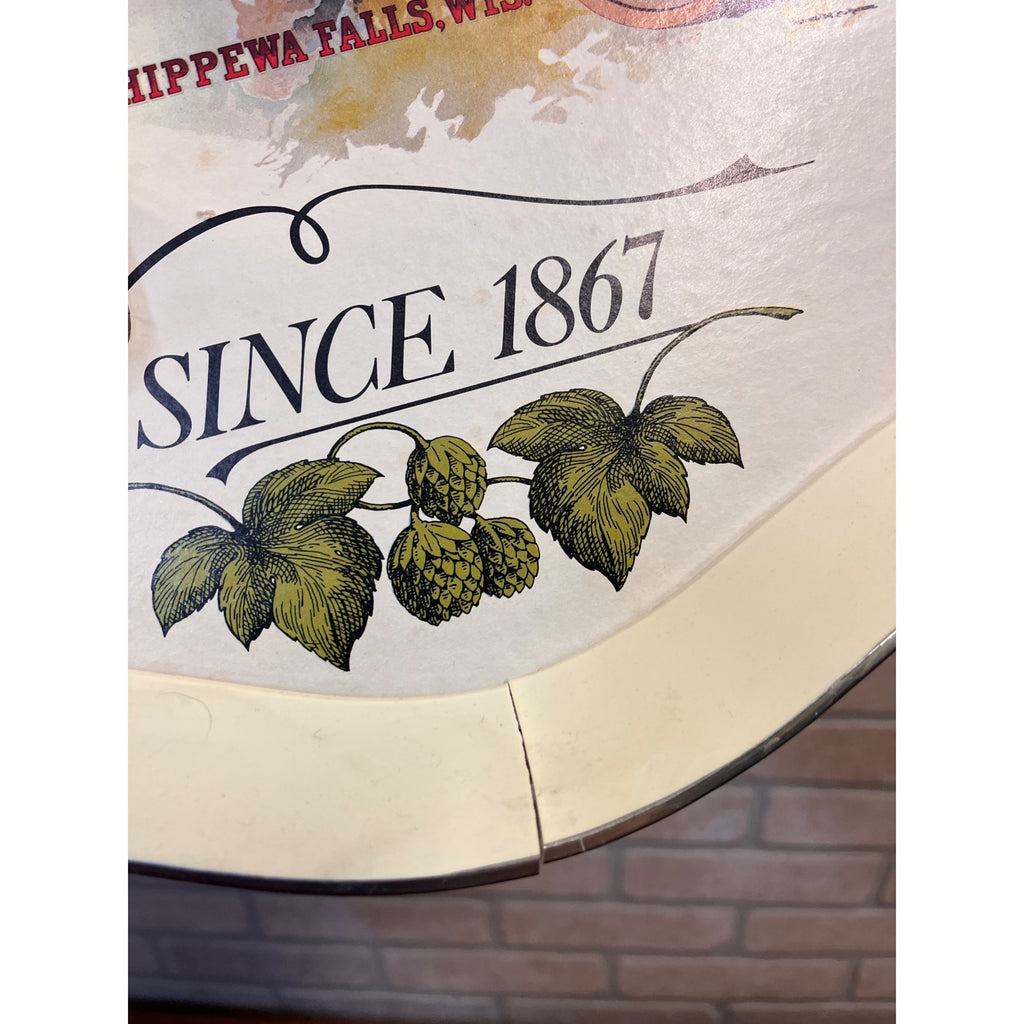 Vintage 1990s Leinenkugel Brewing Co Sign With Raised Plastic Bottle 21" x 13"