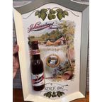 Vintage 1990s Leinenkugel Brewing Co Sign With Raised Plastic Bottle 21" x 13"