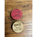 Vintage Pre-Prohibition Pabst Blue Ribbon Beer Barrel Keg Stopper Bung -- Red