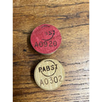 Vintage Pre-Prohibition Pabst Blue Ribbon Beer Barrel Keg Stopper Bung -- Red