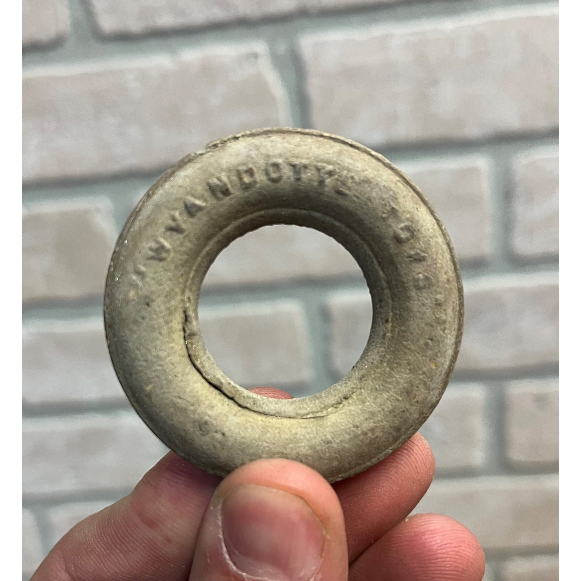 Vintage TIRE for TRUCK or TRACTOR - one white rubber tire - 2" - Wyandotte toys