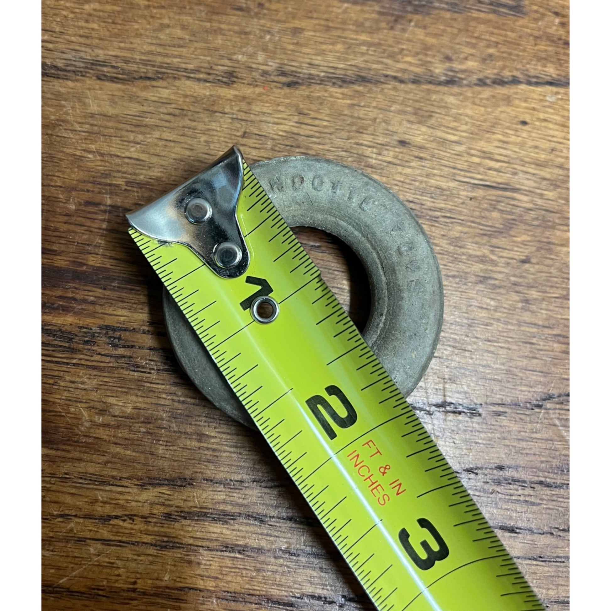 Vintage TIRE for TRUCK or TRACTOR - one white rubber tire - 2" - Wyandotte toys