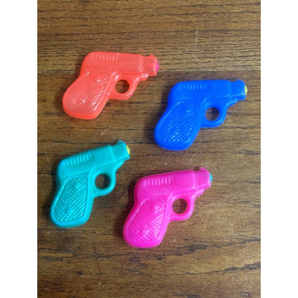 Vintage 1980s Plastic Blow Mold Water Pistol Guns Hong Kong