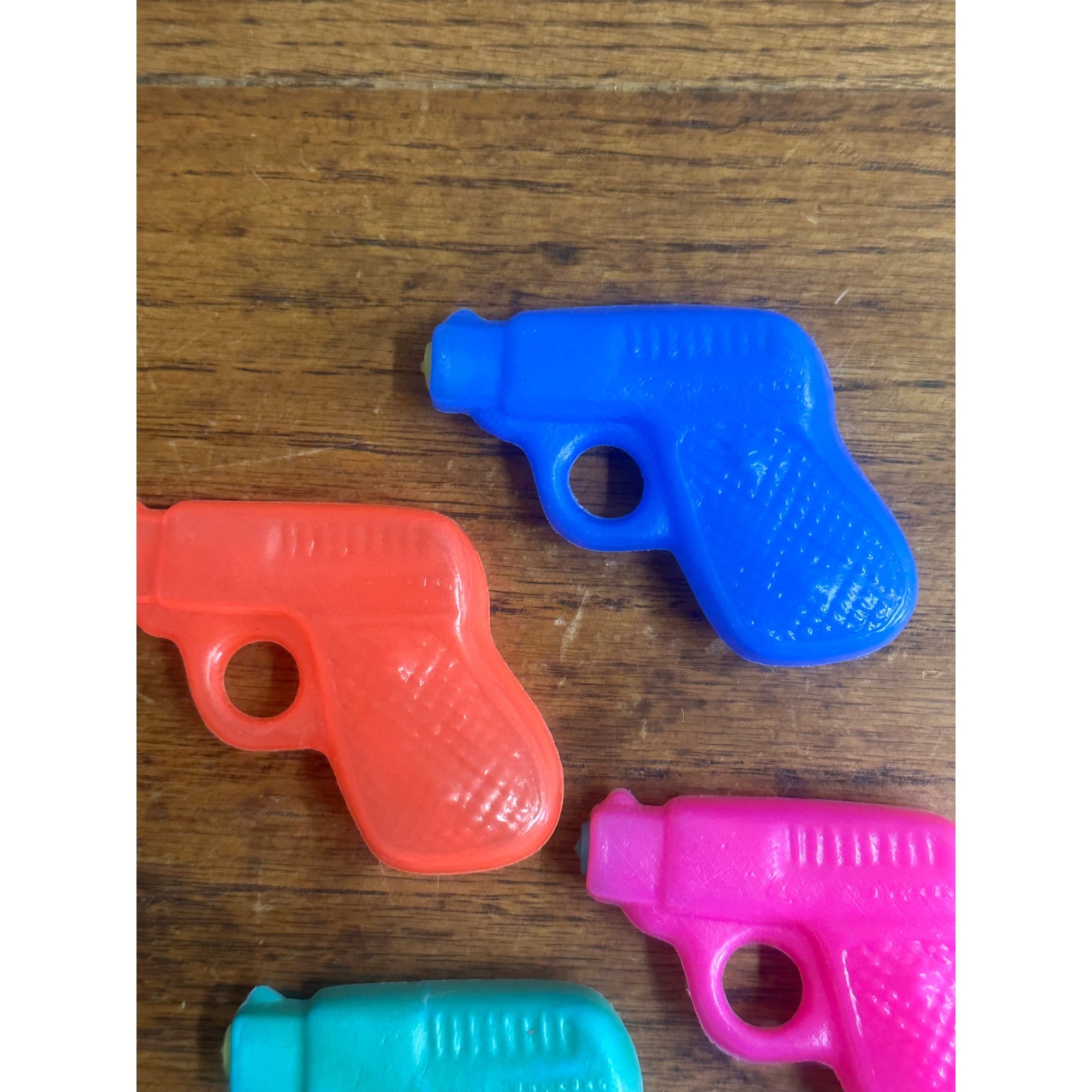 Vintage 1980s Plastic Blow Mold Water Pistol Guns Hong Kong
