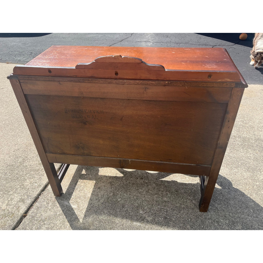 Antique Wood Buffet Server Dresser Sideboard 2 Drawer Console Table Chest of Drawers