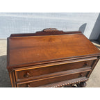 Antique Wood Buffet Server Dresser Sideboard 2 Drawer Console Table Chest of Drawers