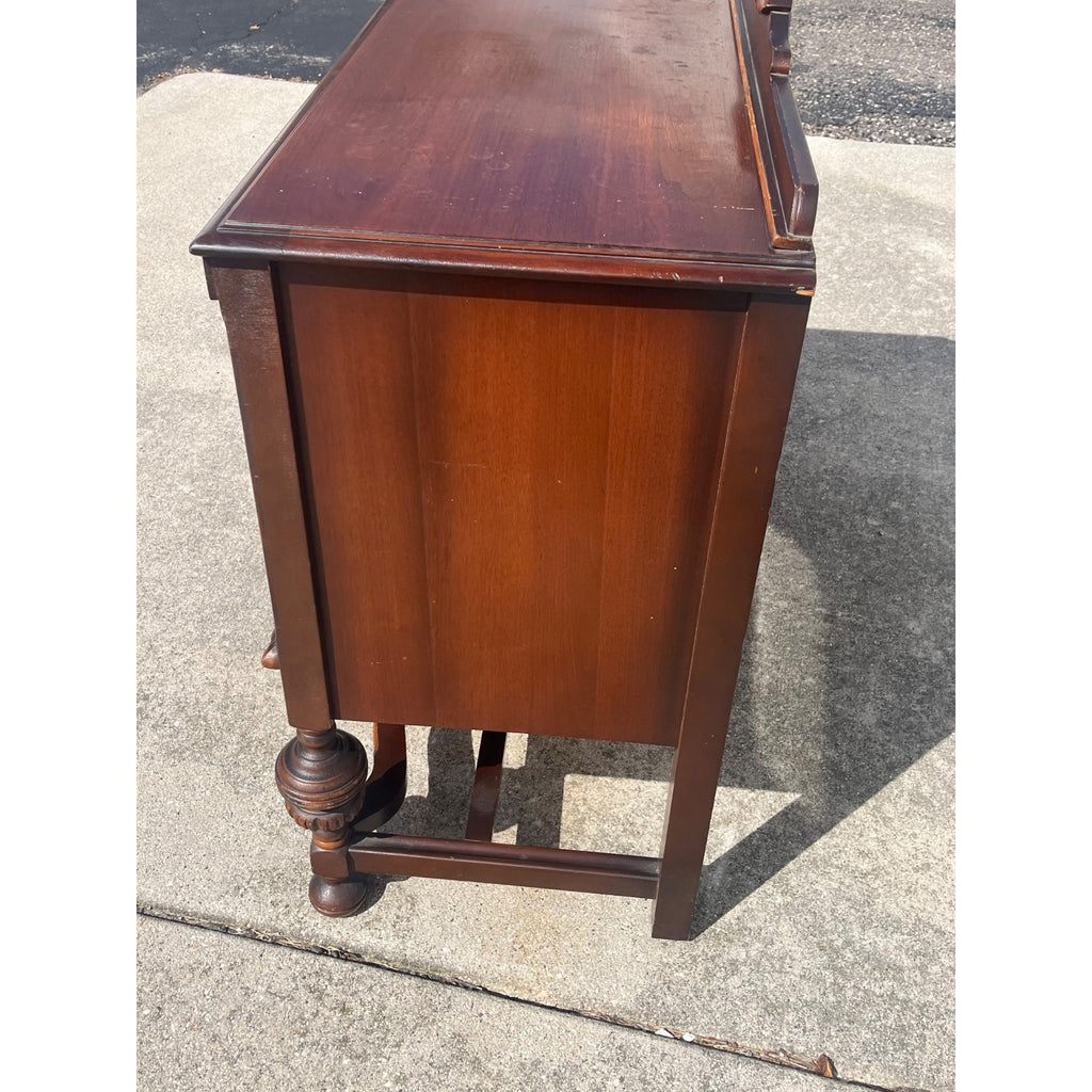 Antique Wood Buffet Server Dresser Sideboard 2 Drawer Console Table Chest of Drawers