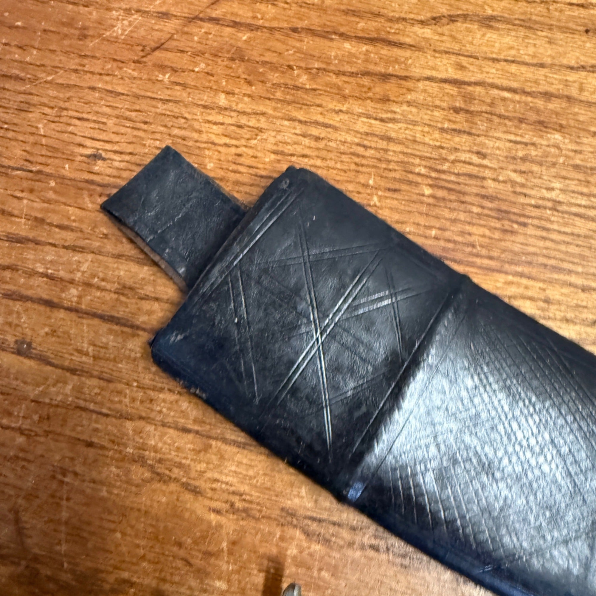 Vintage India Curved Kukri Style Knife Dagger Etched Blade w/ Sheath Ornate