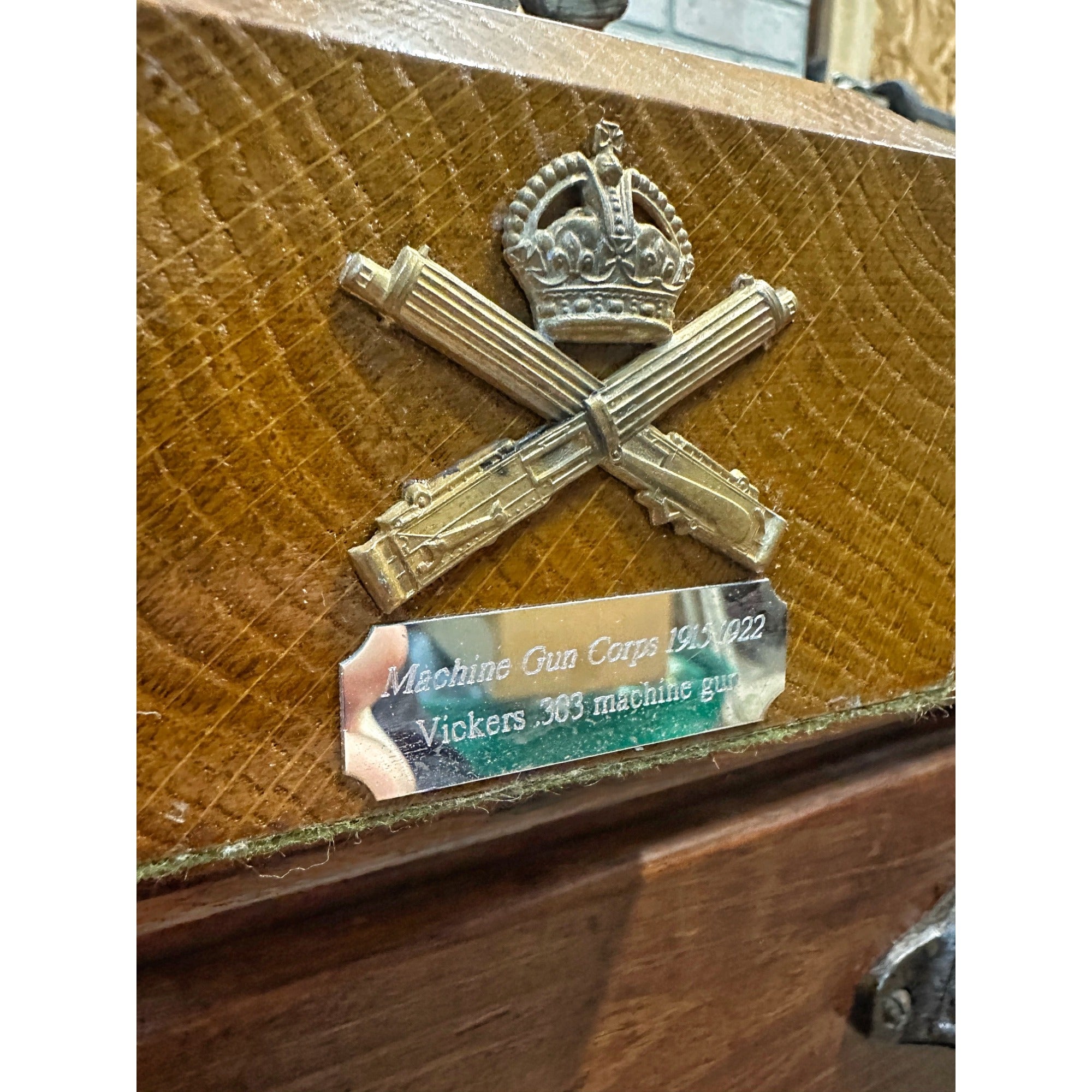 Vickers 303 MK1 Machine Gun WW1 WWI Model Award on Stand Machine Gun Corps