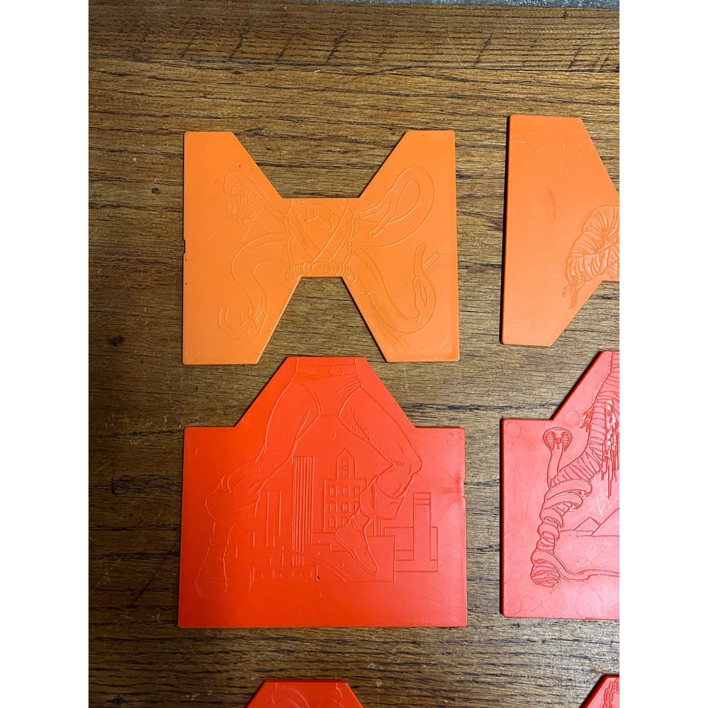 1979 Tomy Mighty Men Monster Maker Design Kit - Replacement Parts Lot