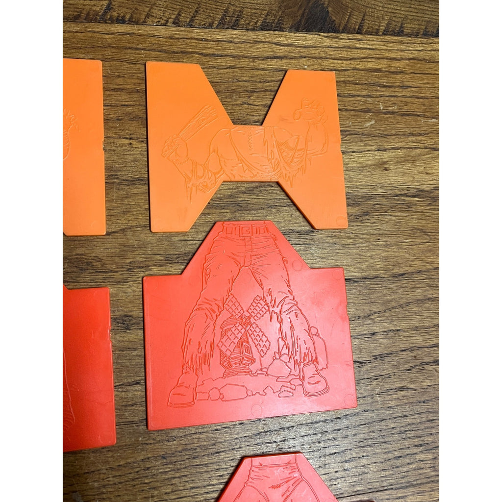 1979 Tomy Mighty Men Monster Maker Design Kit - Replacement Parts Lot