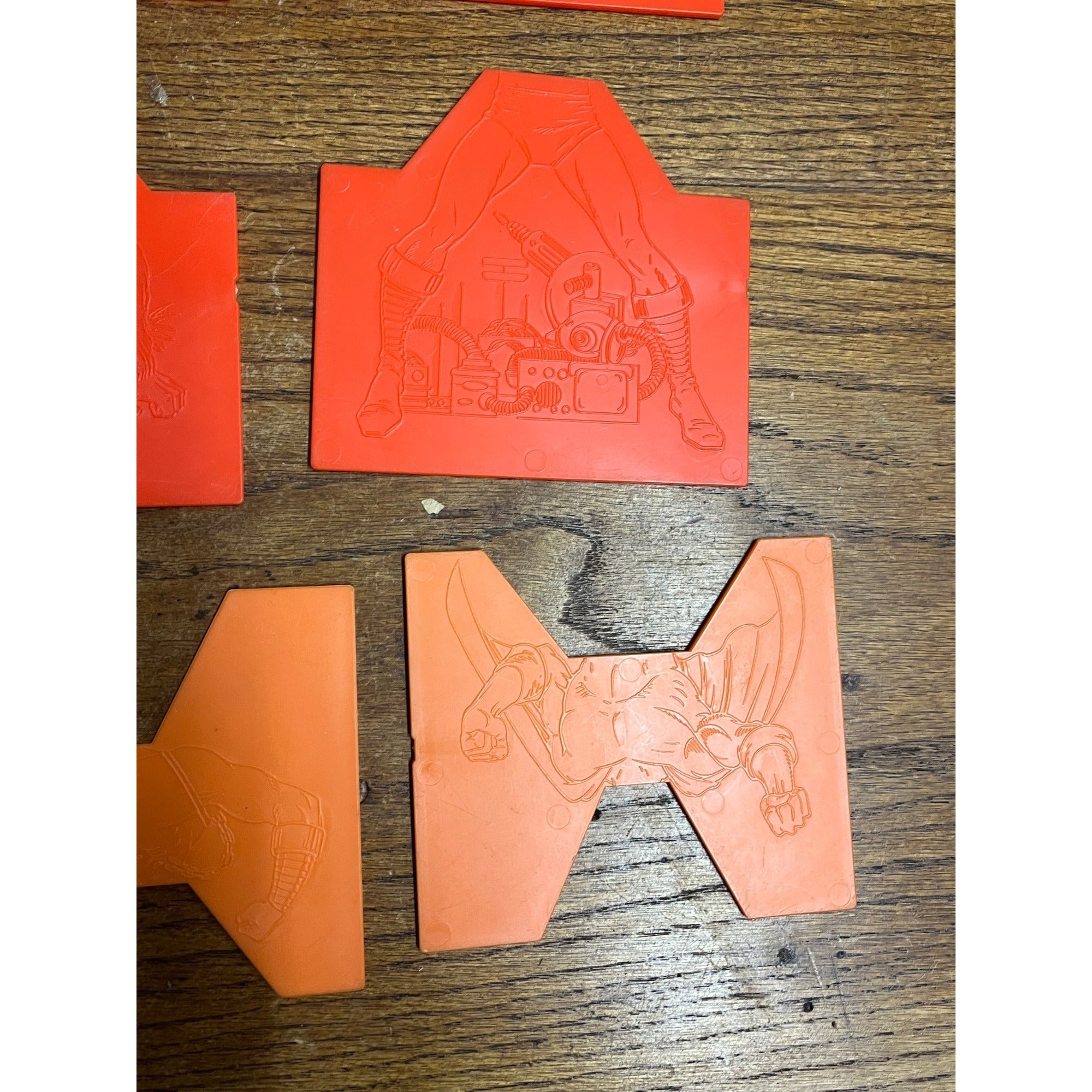 1979 Tomy Mighty Men Monster Maker Design Kit - Replacement Parts Lot