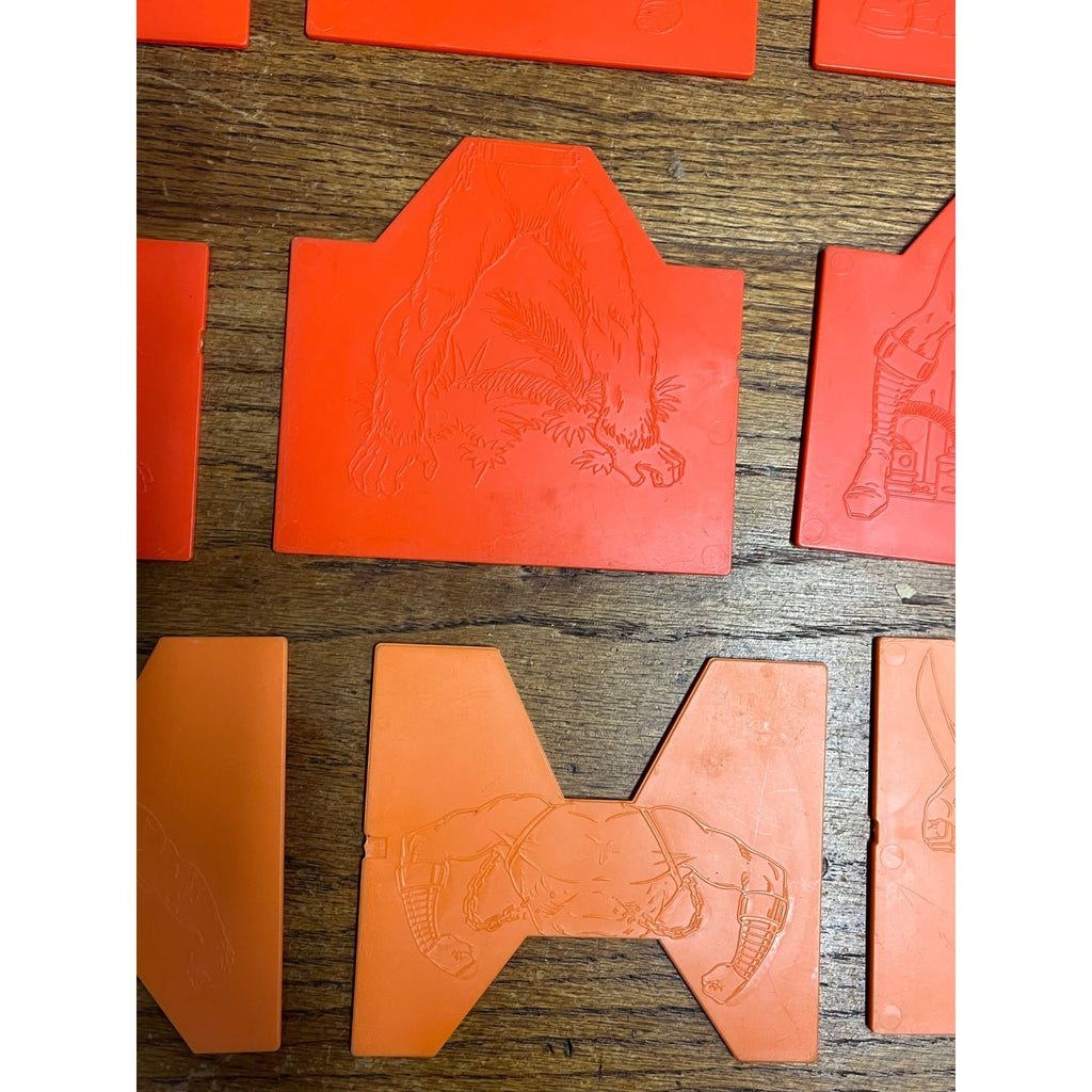 1979 Tomy Mighty Men Monster Maker Design Kit - Replacement Parts Lot