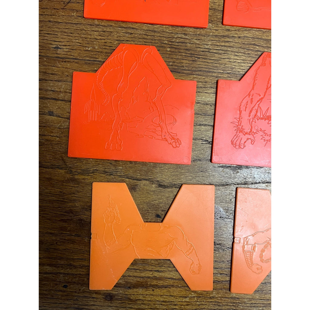 1979 Tomy Mighty Men Monster Maker Design Kit - Replacement Parts Lot