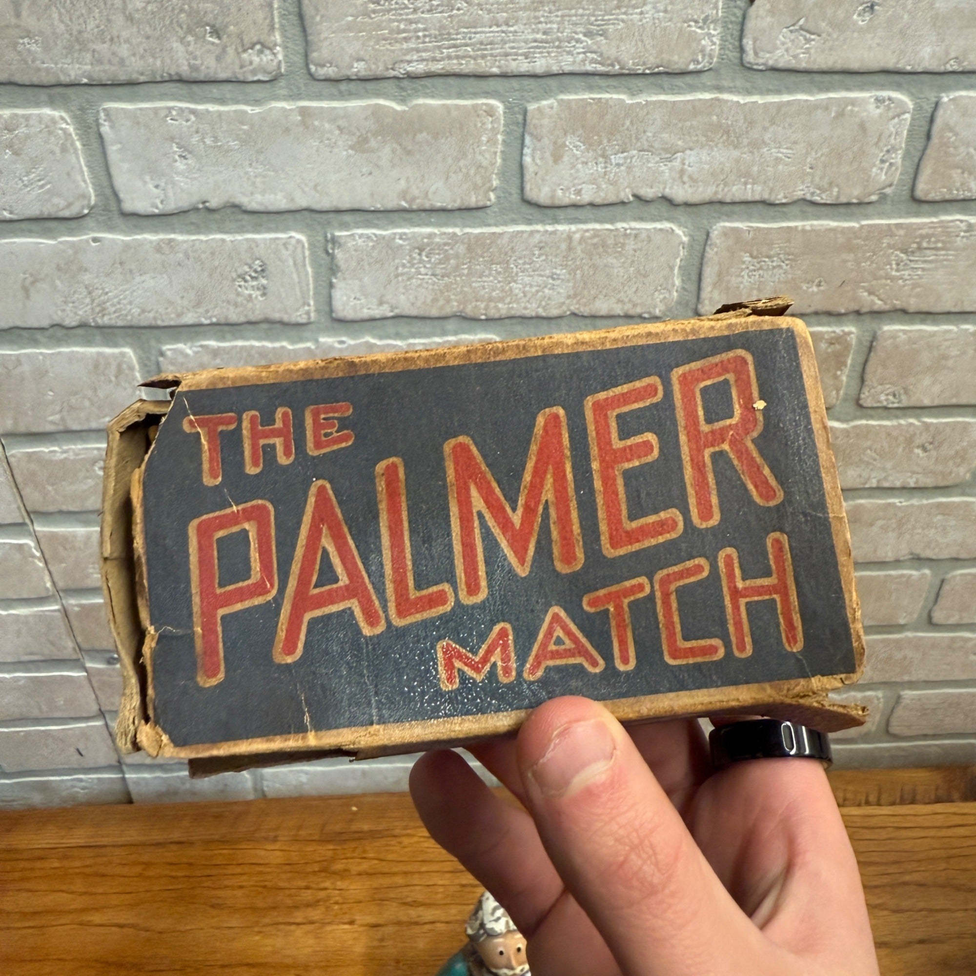 Vintage True American Matches Advertising Match Box w/ Matches Grocery Decor
