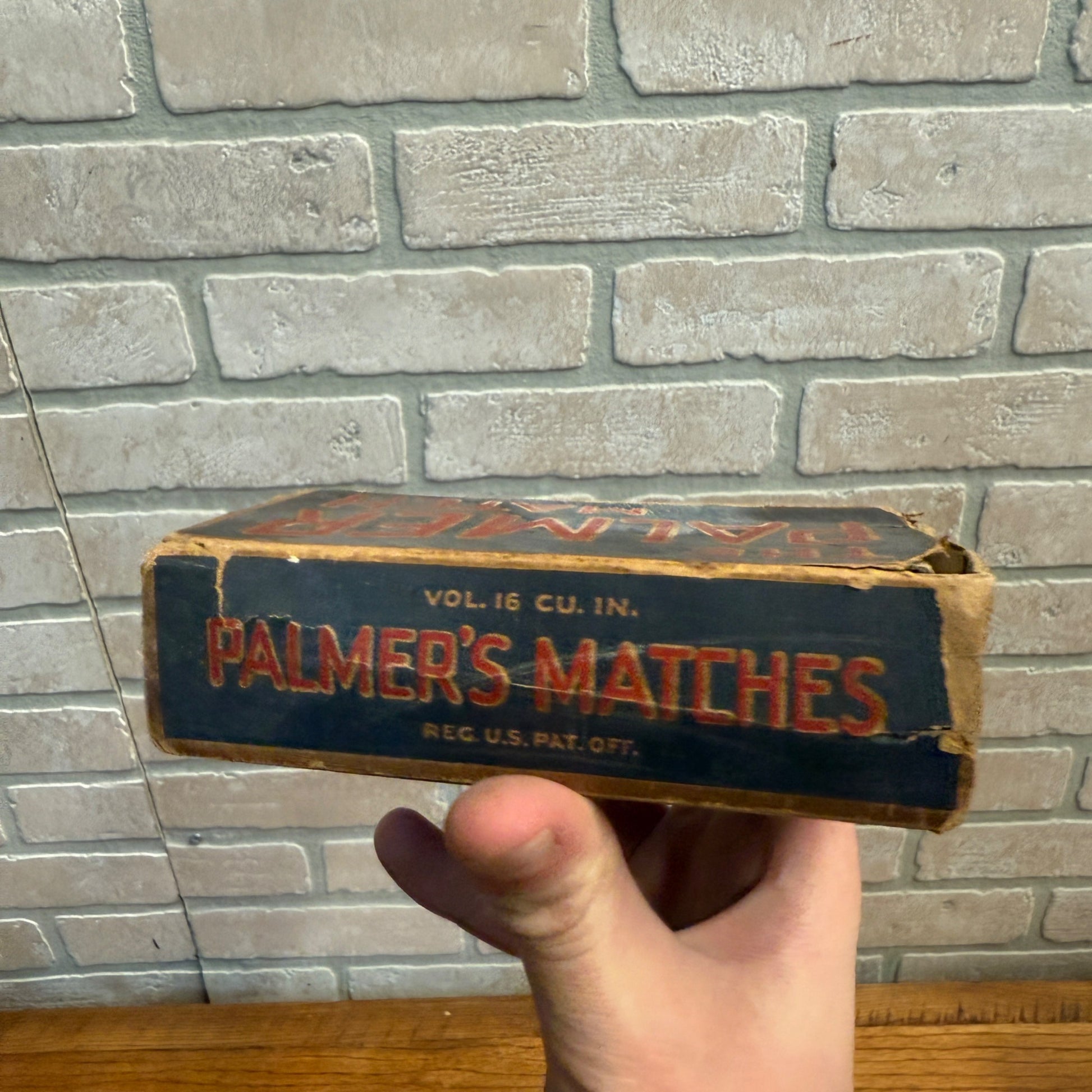 Vintage True American Matches Advertising Match Box w/ Matches Grocery Decor