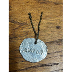 Vintage WWII Theatre Field Made? Dog Tag ID Handmade US Army