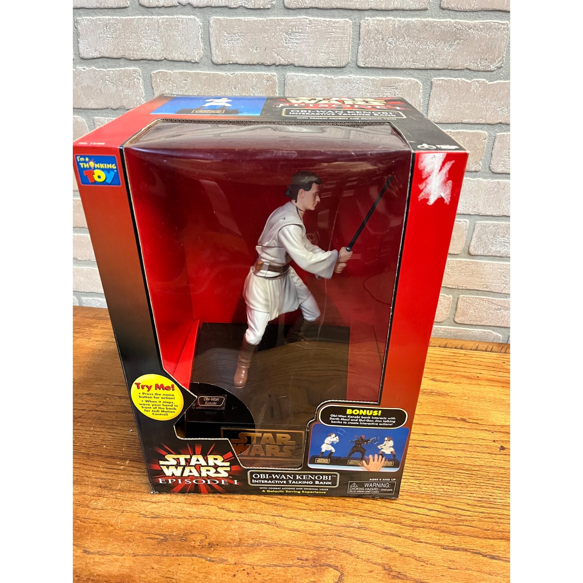 Star Wars Episode I Obi-Wan Kenobi Interactive Talking Bank Action Figure