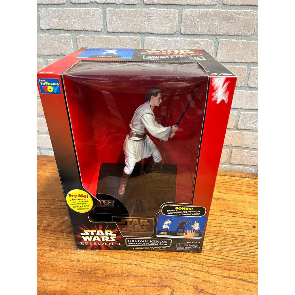 Star Wars Episode I Obi-Wan Kenobi Interactive Talking Bank Action Figure