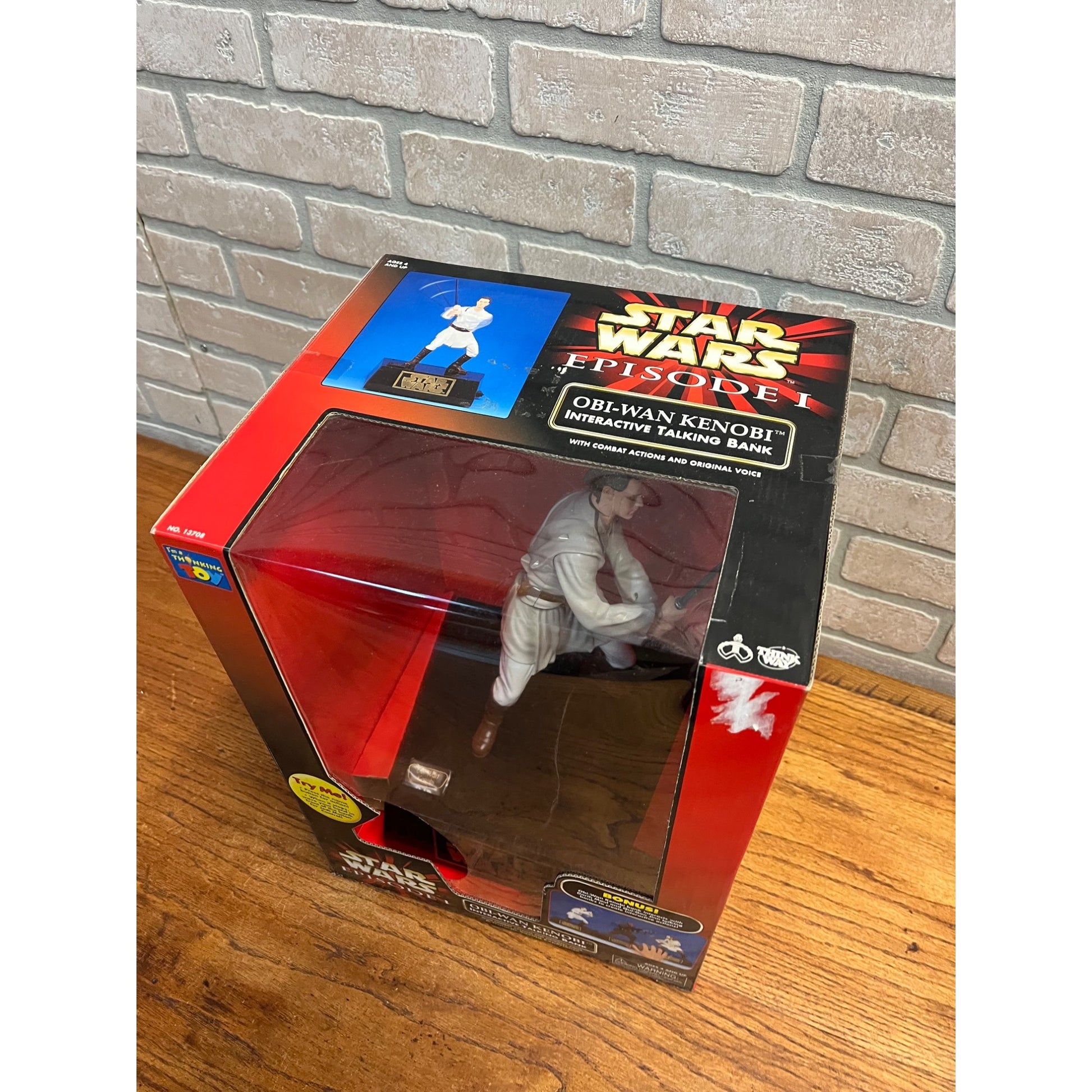 Star Wars Episode I Obi-Wan Kenobi Interactive Talking Bank Action Figure