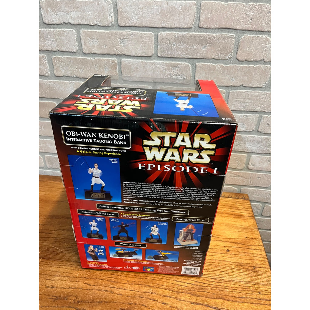 Star Wars Episode I Obi-Wan Kenobi Interactive Talking Bank Action Figure