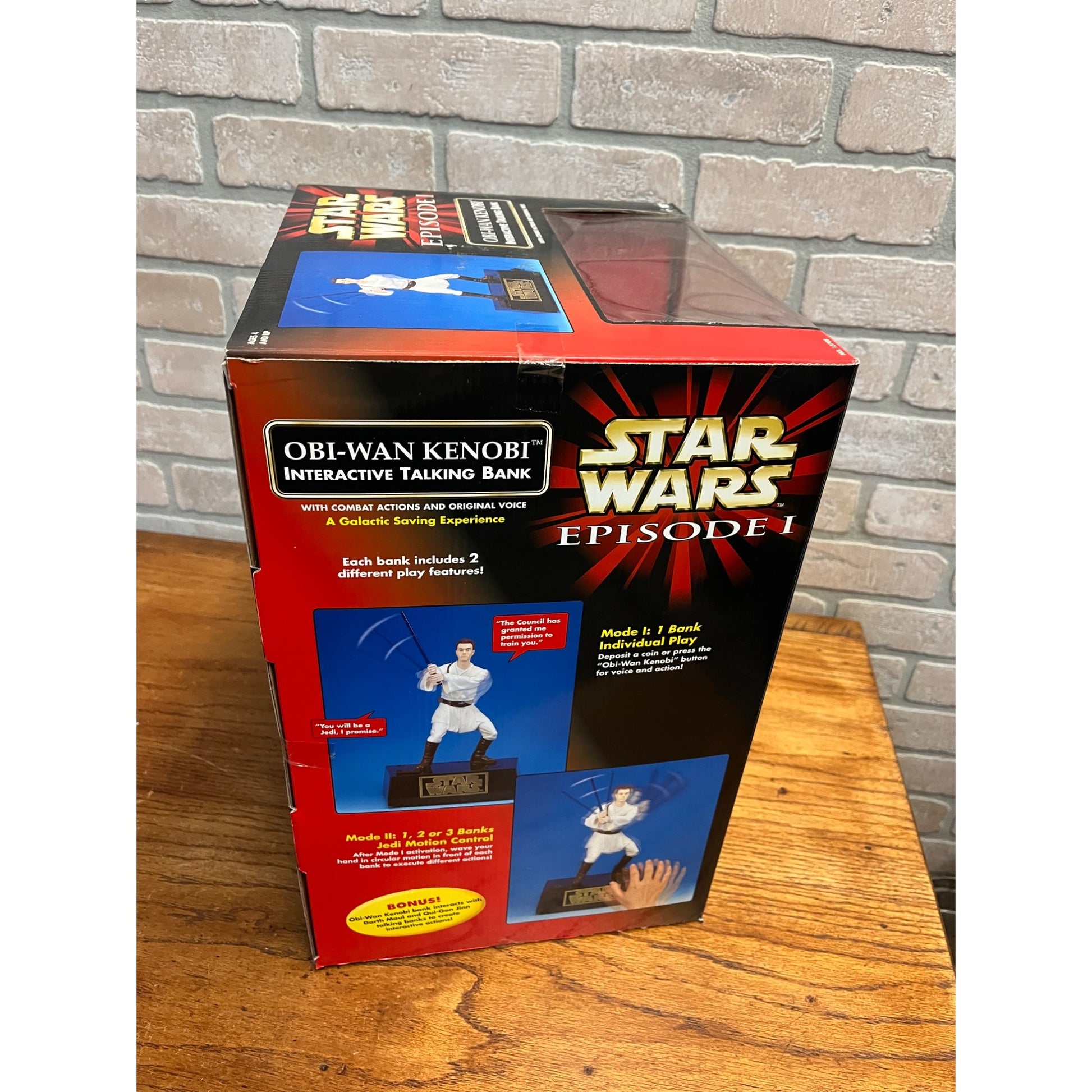 Star Wars Episode I Obi-Wan Kenobi Interactive Talking Bank Action Figure