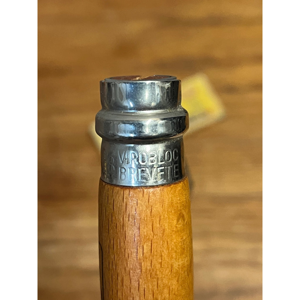 Opinel No.8 Carbon Steel Folding Pocket Knife Locking Bld Made In France Vintage
