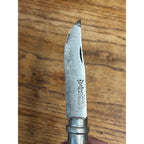 Opinel No.8 Carbon Steel Folding Pocket Knife Locking Bld Made In France Vintage