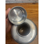 Vintage Aluminum Glass Insulated Picnic Jug Thermos Half Gallon MCM