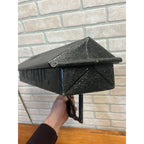 Vintage US Mail Colonial Wall Mount Cast Aluminum Mailbox Letter Box