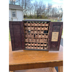 Vintage Premier Apothecary Drug Store Display Cabinet w/ Drawers Advertising