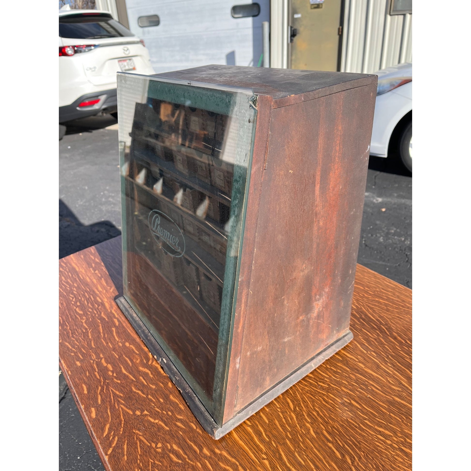 Vintage Premier Apothecary Drug Store Display Cabinet w/ Drawers Advertising