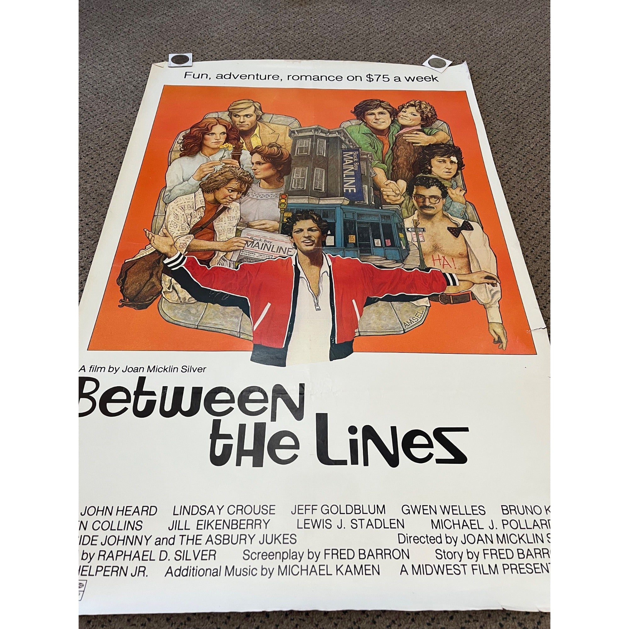 Vintage 1977 Between the Lines One-Sheet Original Movie Poster 27x41